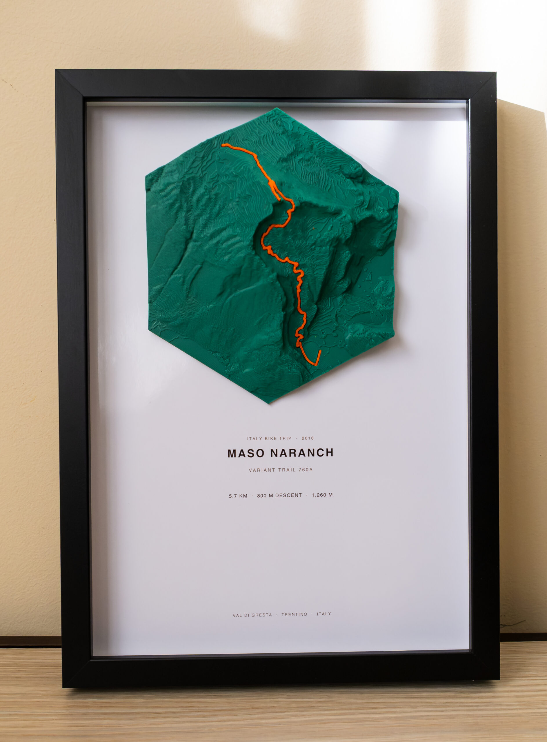 Hartă topografică 3D Maso Naranch